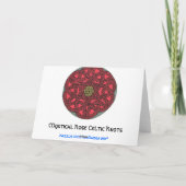 Keltische letter T monogram kaart (Achterkant)