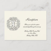 Keltische levensboom bruiloftsreceptie informatiekaartje (Voorkant)