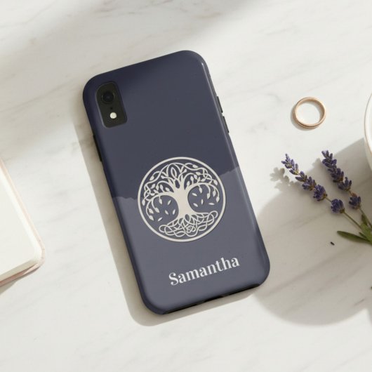Keltische levensboom met naam Case-Mate iPhone case