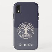 Keltische levensboom met naam Case-Mate iPhone case (Achterkant)