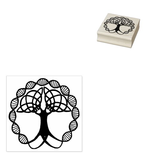 Keltische levensboom Rubber stempel (Gestempeld)