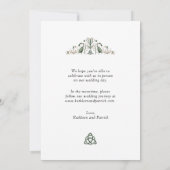 Keltische liefde knoop eeuwigheid cirkel romantisc save the date (Achterkant)