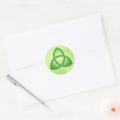 Keltische Liefdesknoop en Shamrocks 1,5" Ronde Sti Ronde Sticker (Envelop)