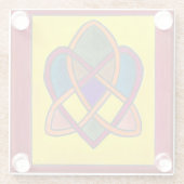 Keltische liefdesknoop glazen onderzetter (Achterkant)