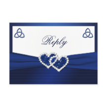 Keltische liefdesknoop in saffierblauw antwoordkaa