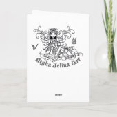 Keltische Lotus Meditatie Fairy Kaart (Achterkant)