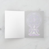Keltische Lotus Meditatie Fairy Kaart (Binnen)
