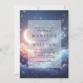 Keltische maan en Stars Wedding Kaart (Voorkant)