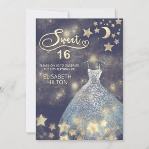 Keltische maan en sterren kalligrafie, zoete zesti kaart