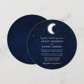 Keltische maan en sterrenbruiloft kaart (Voorkant / Achterkant)