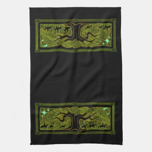 Keltische Magie - De Grote Boom Theedoek (Verticaal)