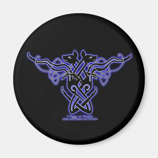 Keltische magneten Hound Design #1 (Voorkant)