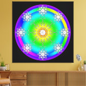 Keltische Mandala Canvasprint met spanrek Canvas Afdruk (Insitu (Woonkamer))
