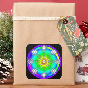 Keltische Mandala Vierkante Sticker