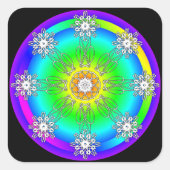 Keltische Mandala Vierkante Sticker (Voorkant)