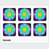 Keltische Mandala Vierkante Sticker (Vel)