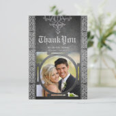 Keltische middeleeuwse bruiloft bedankkaart (Staand voorkant)