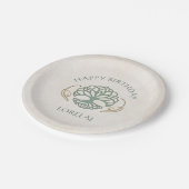 Keltische middeleeuwse fantasie verjaardag papieren bordje (Gekanteld)