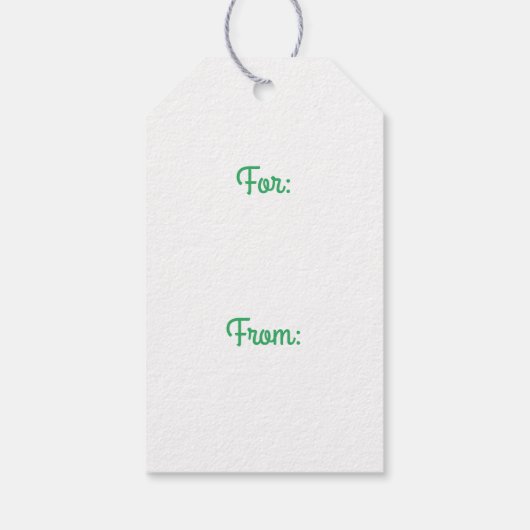 Keltische Mistletoe Gift Labels Cadeaulabel (Achterkant)