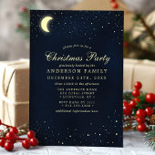 Keltische moonsterren Midnight Blue Kerstparty Kaart