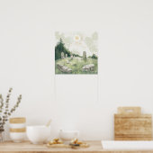 Keltische mythologie en zonnesymbolen Litha Poster (Keuken)