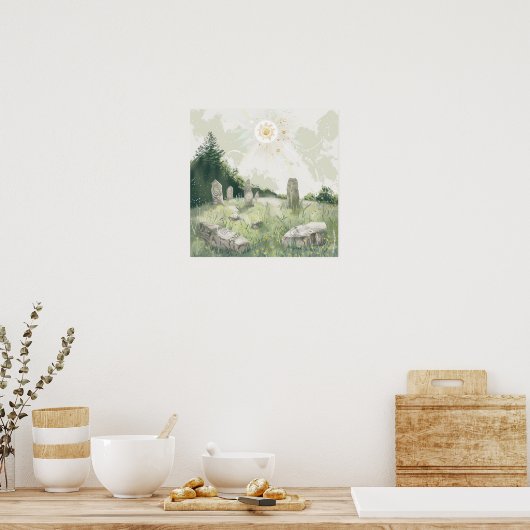 Keltische mythologie en zonnesymbolen Litha Poster (Keuken)