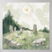 Keltische mythologie en zonnesymbolen Litha Poster (Voorkant)