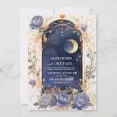 Keltische nachthemel met Lijst traditionele bruilo Kaart (Voorkant)