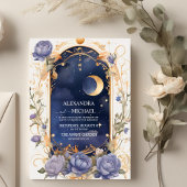 Keltische nachthemel met Lijst traditionele bruilo Kaart