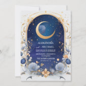 Keltische nachthemel met Lijst traditionele bruilo Kaart (Voorkant)