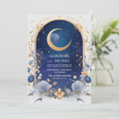Keltische nachthemel met Lijst traditionele bruilo Kaart (Staand voorkant)