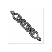 Keltische, Noordse gevlochten hoek/zijknoop Rubberstempel (Afrduk)