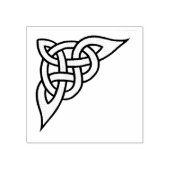Keltische, Noordse gevlochten hoek/zijknoop Rubberstempel (Afrduk)
