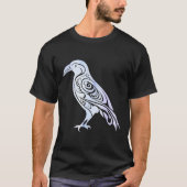Keltische Noordse Winter Raven Crow T-shirt (Voorkant)