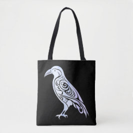 Keltische Noordse Winter Raven Crow Tote Bag