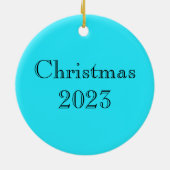 Keltische noordse wintervos keramisch ornament (Achterkant)