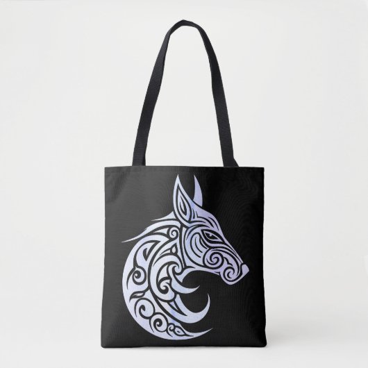 Keltische noordse wintervos tote bag (Voorkant)