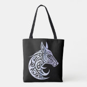 Keltische noordse wintervos tote bag (Achterkant)