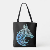 Keltische noordse wintervos tote bag (Achterkant)