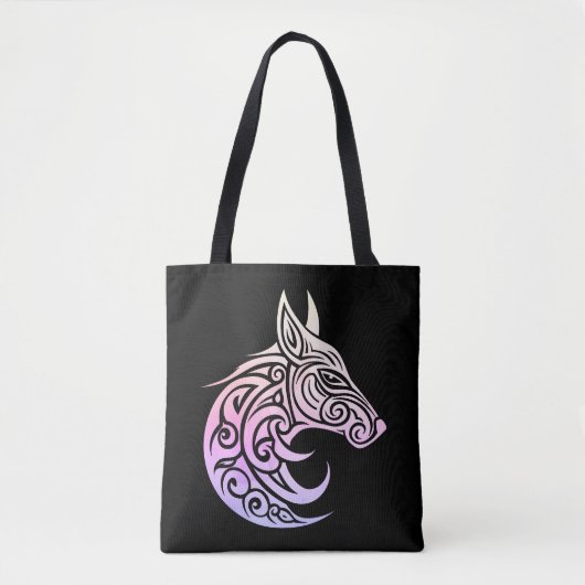 Keltische noordse wintervos tote bag (Voorkant)