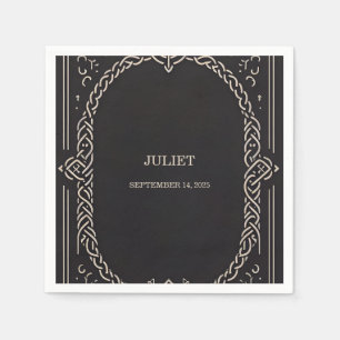 Keltische Noorse Middeleeuwse Rol Huwelijksfeest B Servet