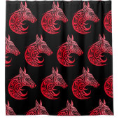 Keltische Nordic Fox Douchegordijn (Voorkant)