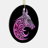 Keltische Nordic Fox Keramisch Ornament (Rechts)