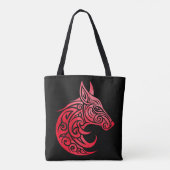 Keltische Nordic Fox Tote Bag (Achterkant)