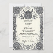 Keltische Nordic middeleeuwse Scroll Viking Bruilo Kaart (Voorkant)