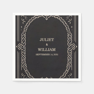 Keltische Nordic middeleeuwse Scroll Viking Bruilo Servet