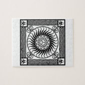 Keltische ornament enkele legpuzzel (Horizontaal)