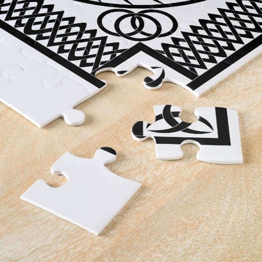 Keltische ornament enkele legpuzzel (Zijkant)