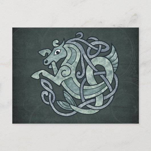 Keltische paarden briefkaart (Voorkant)