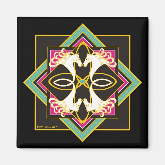 Keltische paarden magneet (Voorkant)